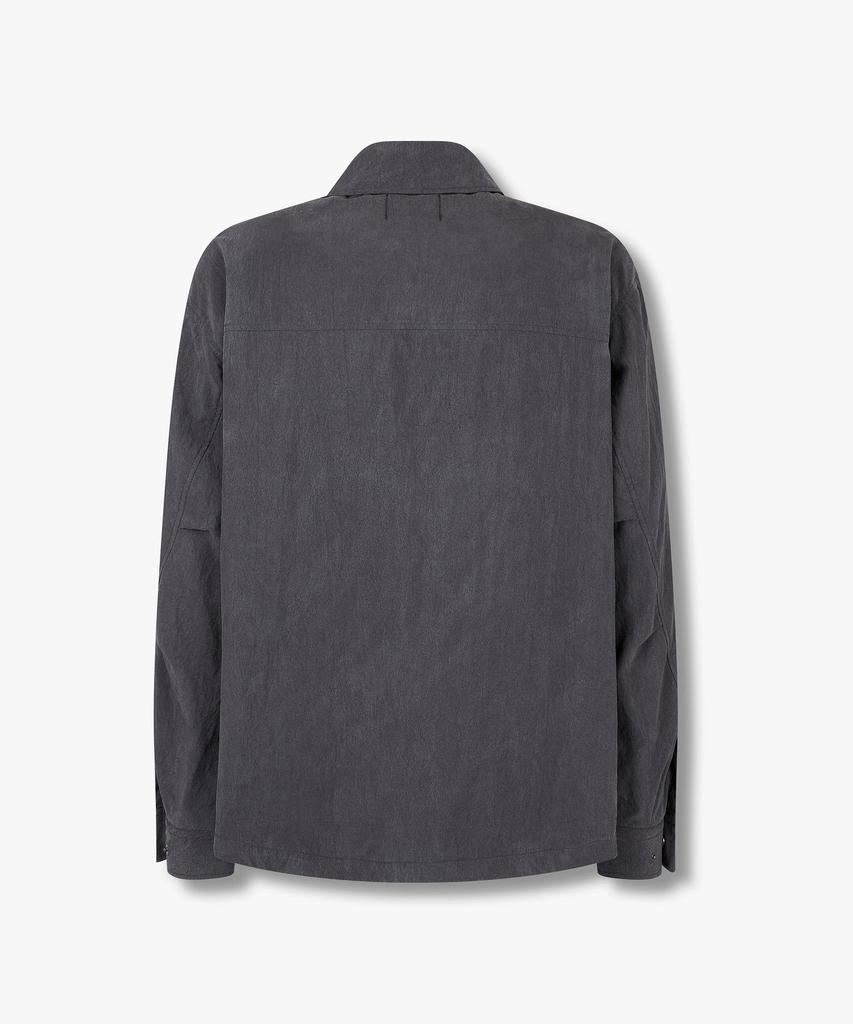 Studio Tomboy [Men] Shirt-Style Jumper With Hem Drawstring Detail_Charcoal 91M6213212