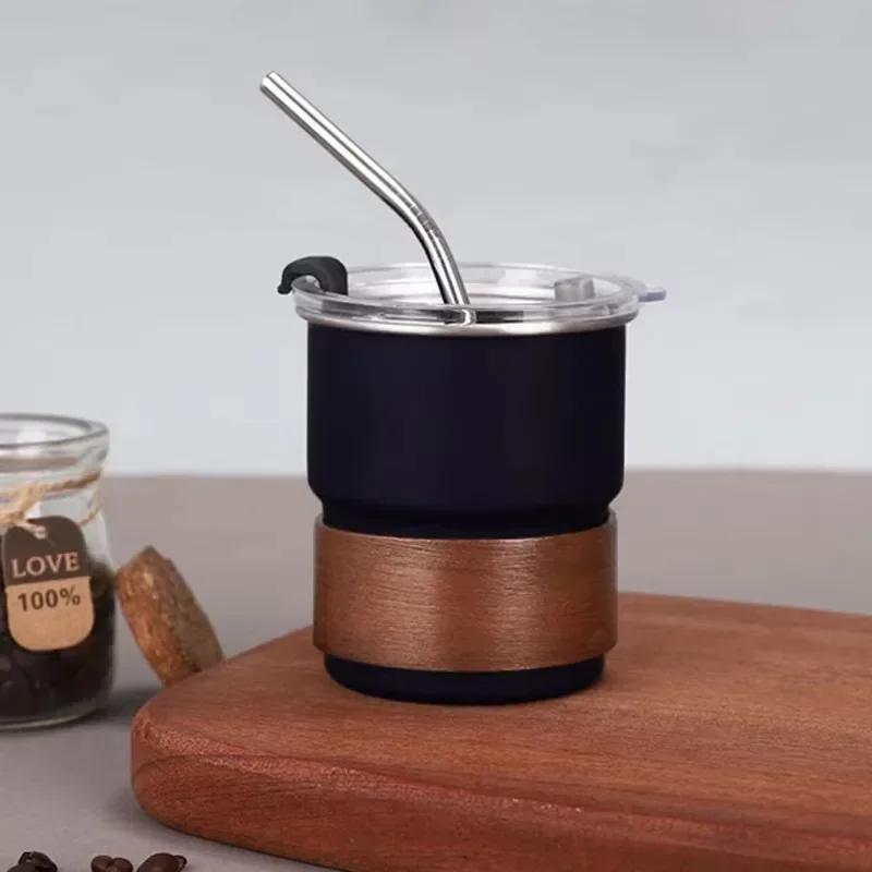 300ml Stainless Steel Coffee Camping Mug with Lid Portable Heat Resistant for Outdoor Picnic Camping Fishing Bottles Coffee Cups