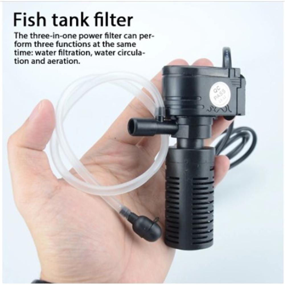 2W Mini Fish Tank Filter Pump Aquarium Sponge Filtering Accessories