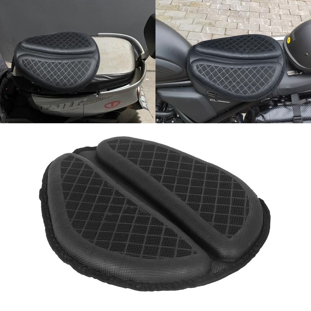 Foldable Motorcycle Gel Seat Cushion 3D Honeycomb Structure Shock Breathable Motorcycle Gel Seat Pad Gel Cushion For Seat