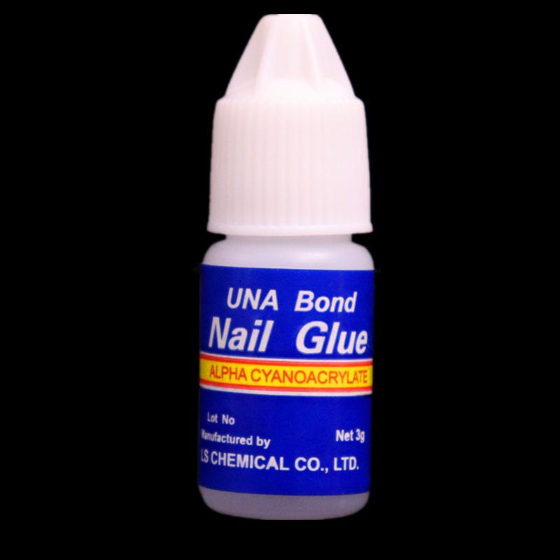 Nail Art Gel Decorations Kit: 3g Nail Tips & Glue