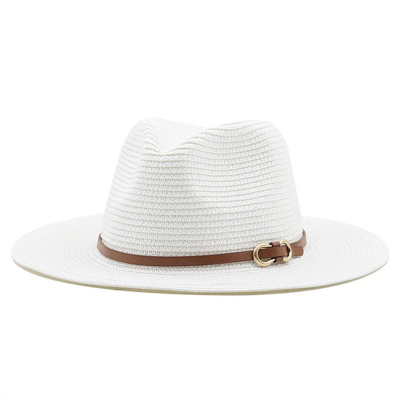 European and American style Western cowboy straw hat Women's big-brimmed outdoor sun hat Mountaineering knight hat Men's travel sun protection hat