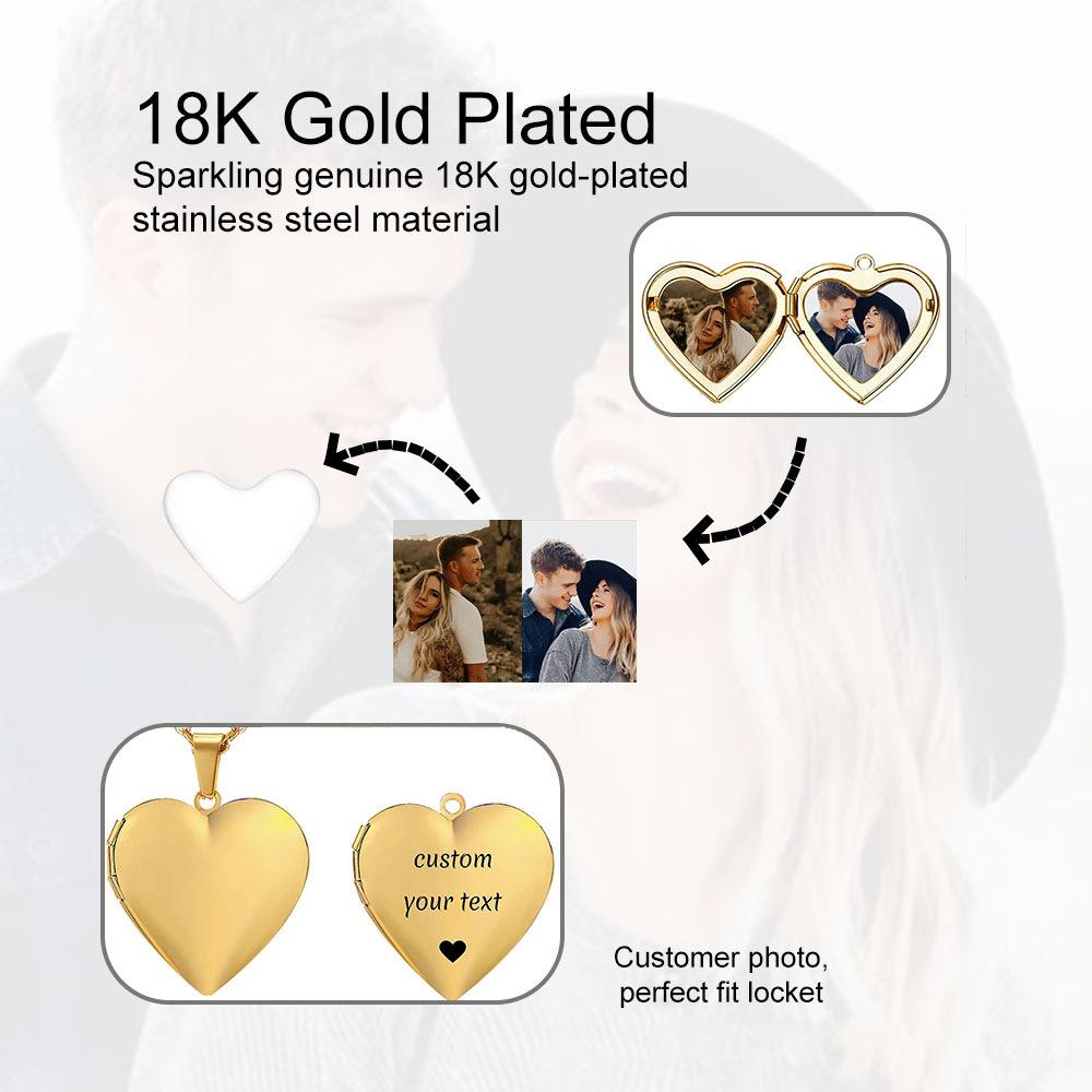 European Cross-border Fashion 316L Stainless Steel Heart-Shaped Glossed Can Open Necklace with Sweater Chain