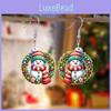 Christmas Acrylic 2d Snowman Earrings With Cartoon Design For Holiday Gift Giving