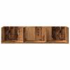 CD Wall Shelf Rustic Wood Look 75 x 18 x 18 cm Engineered Wood