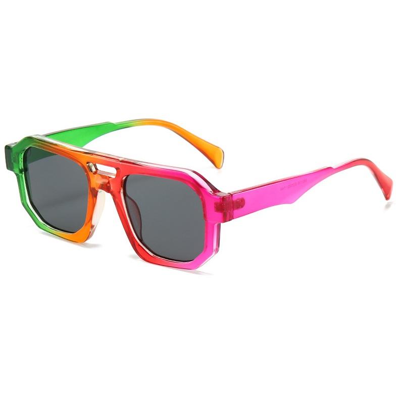 

New Square Sunglasses Women Men Retro Pilot Shades Female Luxury Sun Glasses Vintage Fashion Sun Glasses Feminino UV400 as picture