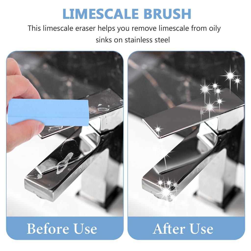 Gummy Rubber Abrasive Cleaning Stone Block for Hard Water Rings Stains Limescale Removal On Stainless Steel Sink Bathroom