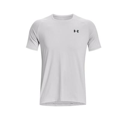 Rush Logo Print Gestructureerd Trainings T-shirt Heren Tops Grijs 1376790-014