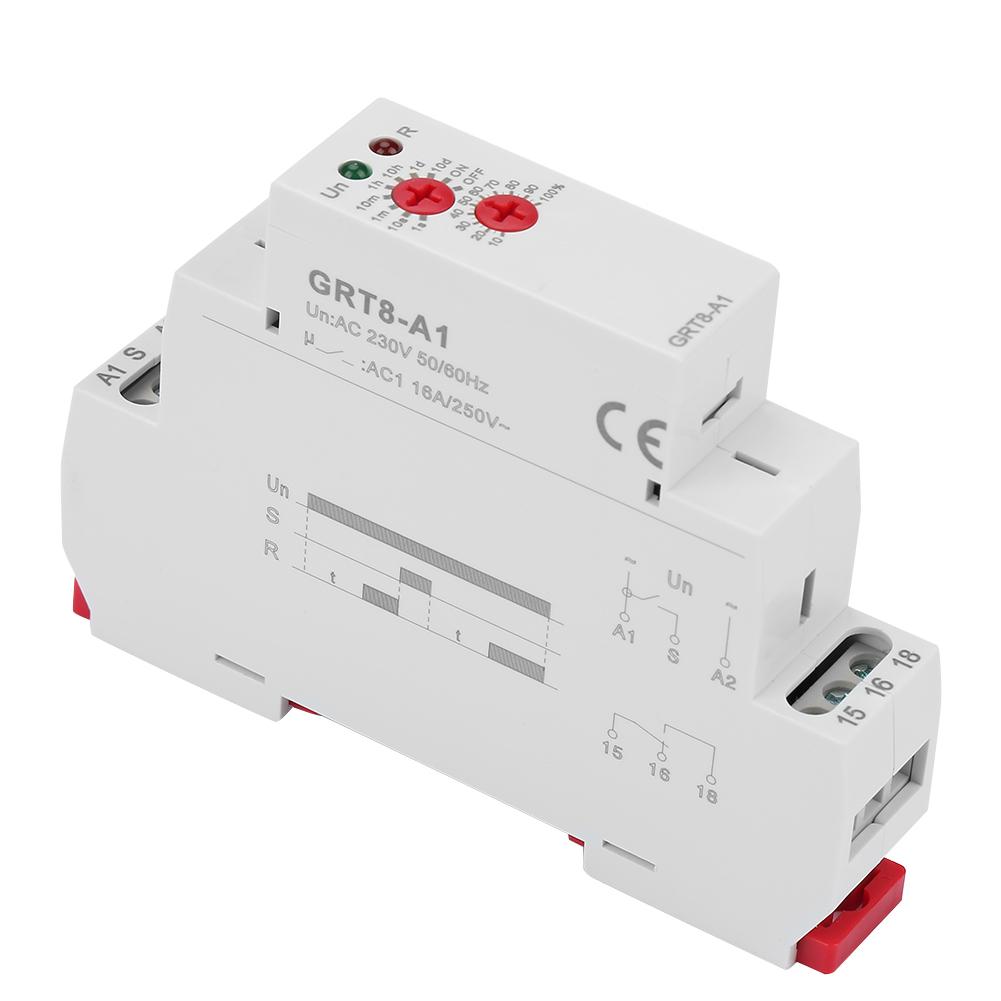 GRT8‑A1 Mini Power On Delay Time Relay DIN Rail Mount AC 220V