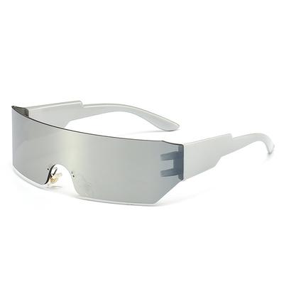 Colorful Riding Unisex New Design Glasses Women Frameless Sunglasses Uv400 Thick Plastic Sunglasses Fashion Sunglasses