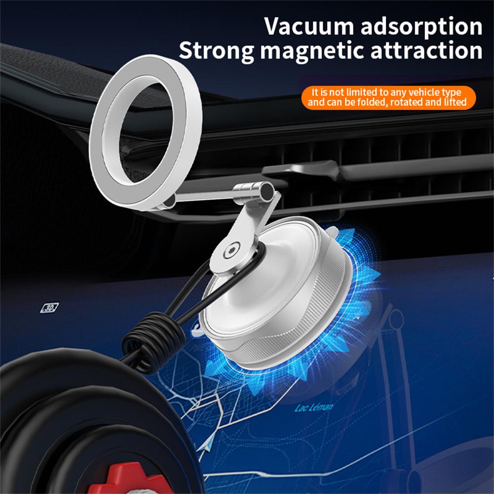 X30 360° Vacuum Magnetic Car Phone Holder Suction Cup Foldable Cell Phone Stand Mount for Auto/Car