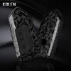 Abs Carbon Fiber Car Key Case Cover For Vw Volkswagen Golf 8 Mk8 Skoda Octavia A8  Seat Leon Mk4 Camouflage