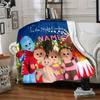 In The Night Garden Characters And Forest Scene Flannel Blanket Soft And Cozy Custom Name Gift For All Holidays Home Decor Office Nap Outdoor Holiday