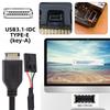 UC-175 30cm USB 3.1 Front Panel Header Male Type E to USB 2.0 Motherboard 4 Pin IDC Housing with Latch Cable