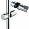 Chrome Shower Rail Head Slider Holder Adjustable Bracket Universal