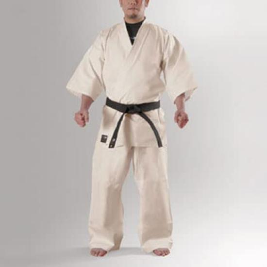 BODYMAKER Karate Gi Ivory and Bottom 5 Karate Gi Karate Gi Clothes Ivory Karate [Body Maker] Full-Con (Top Set) No.