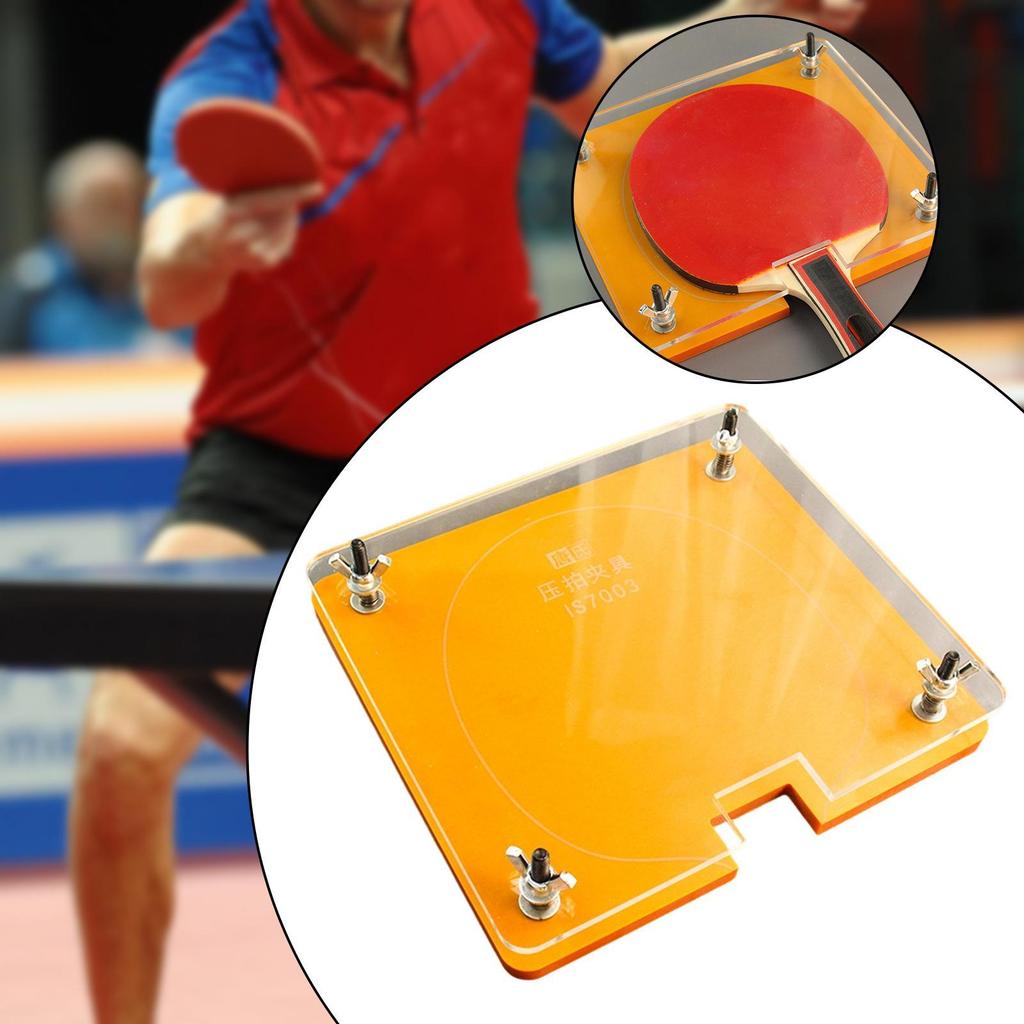 Presse à raquettes de tennis de table - Accessoire de presse - Contrôle stable - Pince de presse - Durabilité - Finition de raquette de club - Facile à utiliser - Débutants