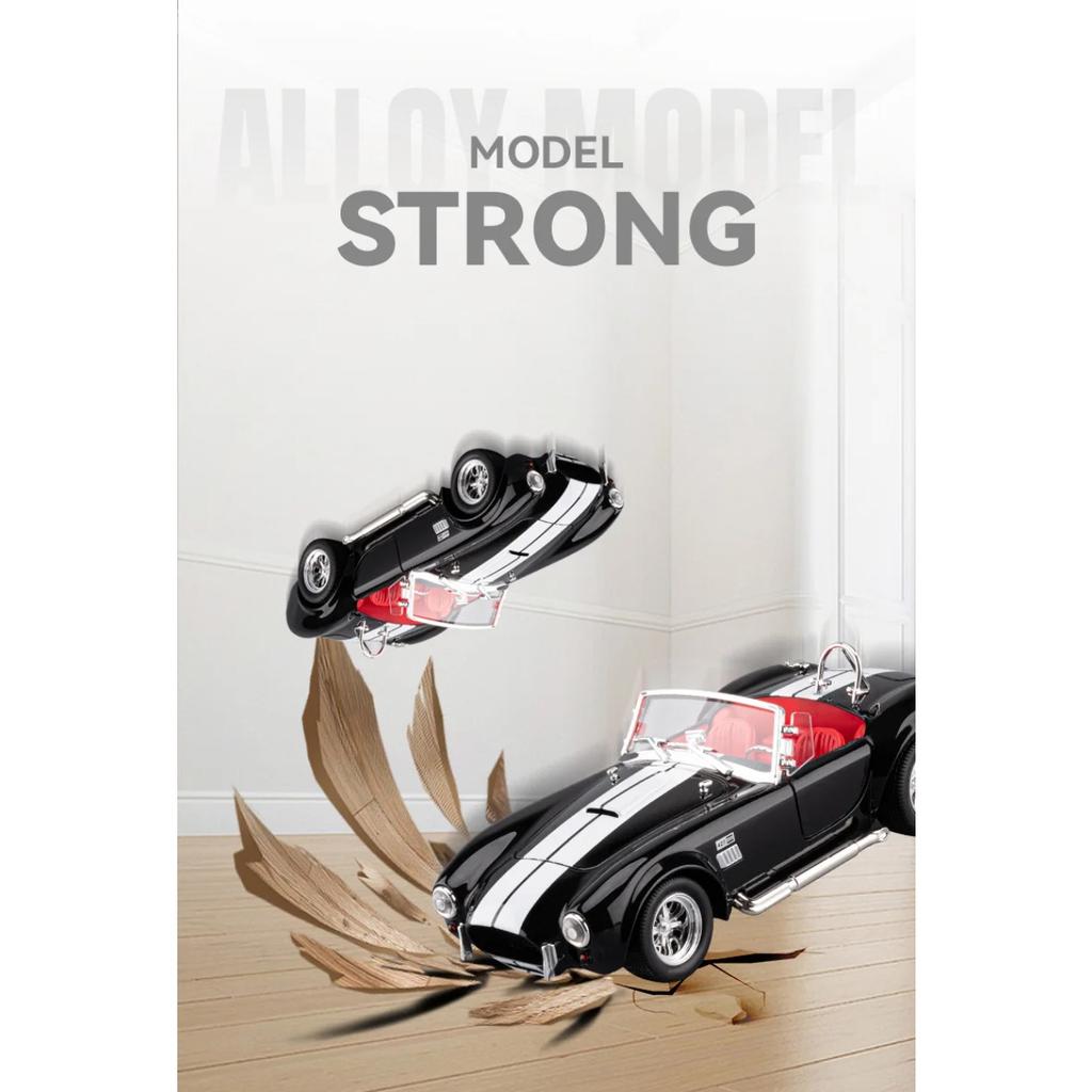 1/24 Ford Shelby Cobra 427 S/C Alloy Model Car Toy Diecasts Casting Sound and Light Car Toys for Children Vehicle