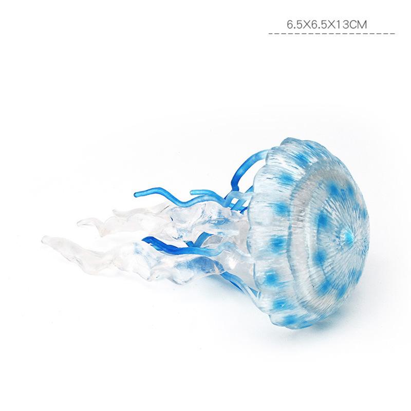 Of Simulation Marine Underwater Creatures Realistic Fun Jellyfish Soft Plastic Jellyfish Model Desktop Static Ornaments Kids Toy