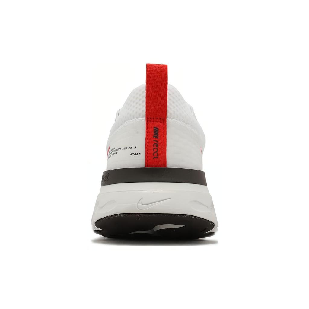 Nike React Infinity Run Flyknit 3 'White Light Crimson' Men's DZ3014-100