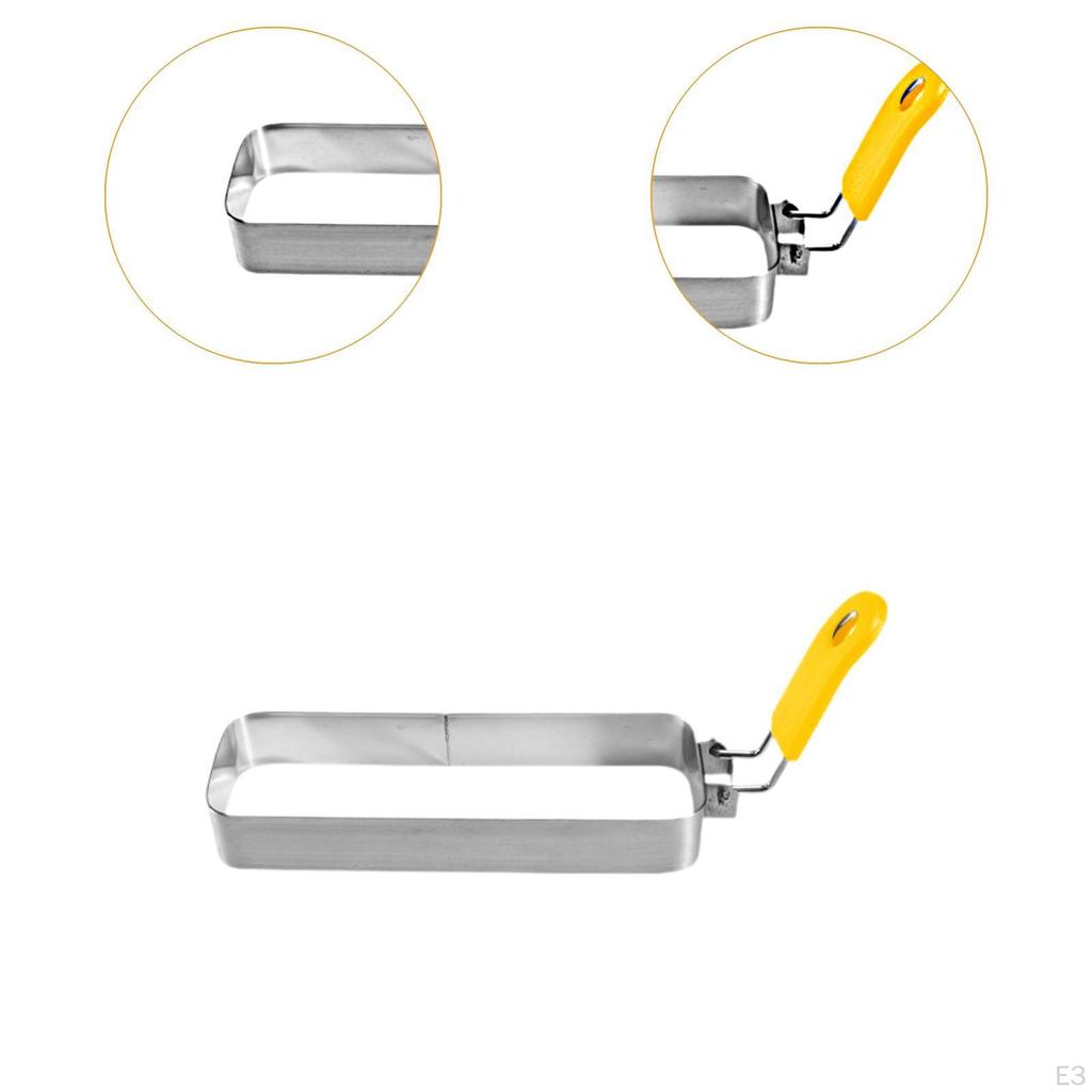 Breakfast Fried Egg Crumpet Mold, Sandwich Muffin Griddle Pan Omelet Rectangular Pancake