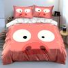 Cute Cartoon Pig Face Print Bedding Duvet Cover Set Duvet Cover Pillowcases  (1*Duvet Cover 2*Pillowcases, without duvet insert)