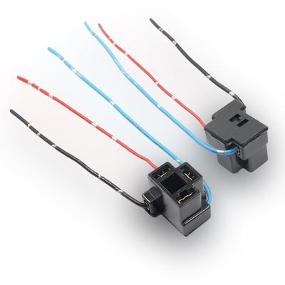 Meltryllis 2pcs H4 Headlight Socket Lamp Connector Plug Wiring Harness Wire Connector Socket Adapter