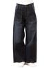 Happy Honu Women's Baker Pants, Wide Stretch High Waist, Plus Sizes M-4L, All-Season Denim Bottoms, Casual, LL/NE