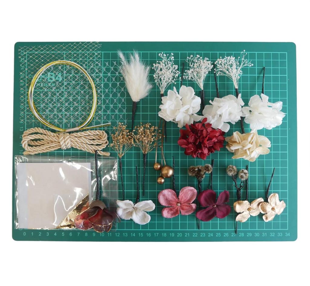 Lomeri Hair Dried Size L3 Available In 6 for and Ornament, Flowers, (Red), Colors, Coming-of-Age Ceremonies, Graduations, Weddings.