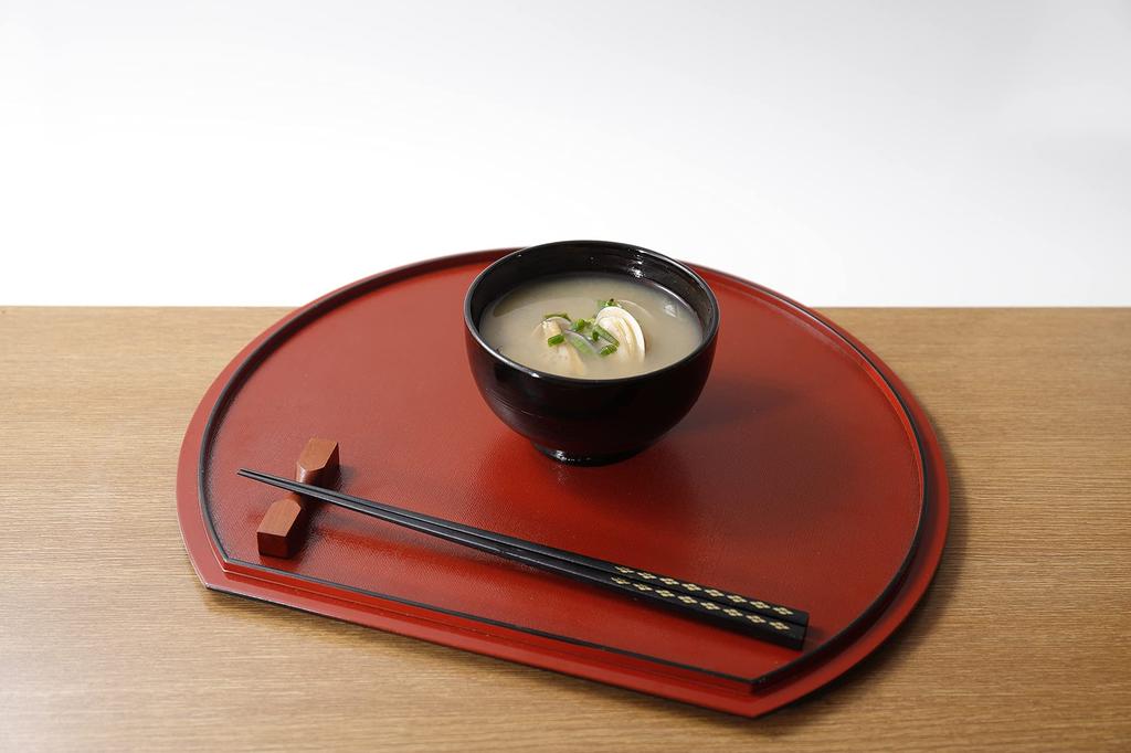 Osaka Choseido Wooden Soup Yamanaka Rust Akebono Lacquer Dishwasher-Safe Bowl, Lacquer, 10.5cm Diameter, 250ml,