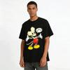 Funny Mickey Mouse Skull Parody Print Unisex Short Sleeve T-Shirt Pure Cotton T-shirt