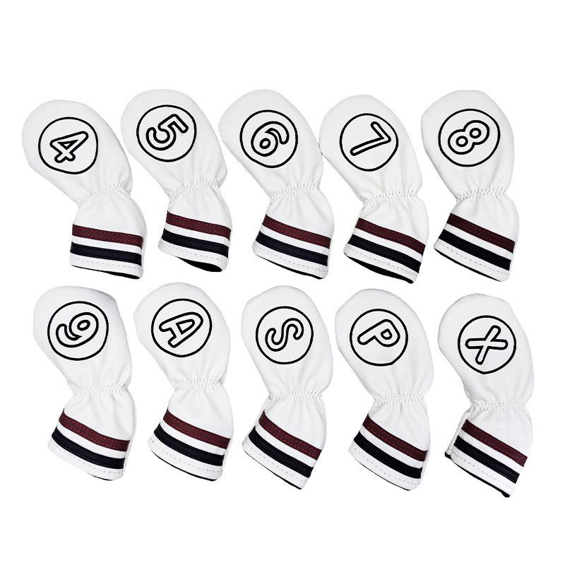 PU Leather Golf Club Protective Sleeve: Head Covers for Woods, Irons, and Putters