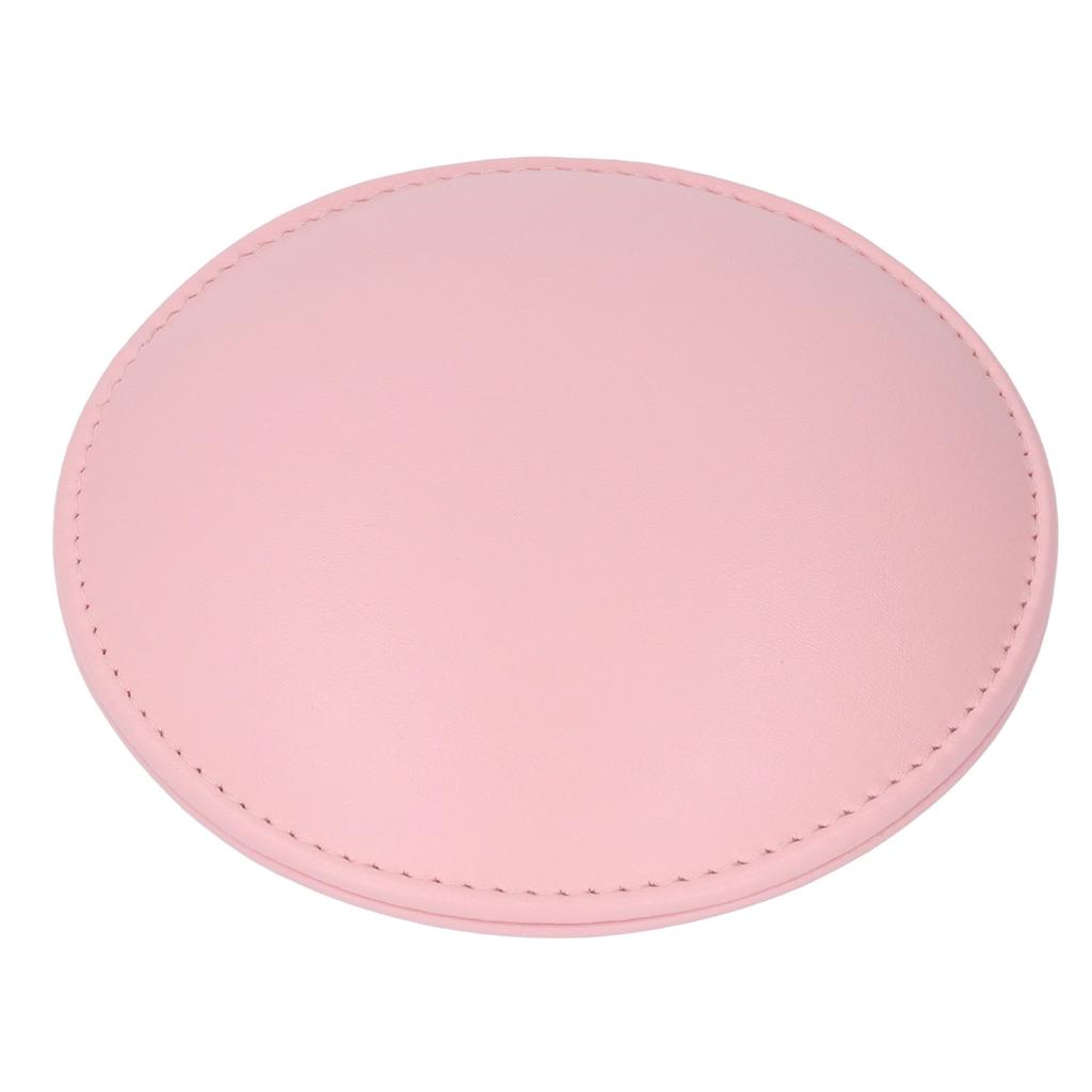 Round Nail Tech Elbow Pad PU Leather Memory Foam Easy Clean Water Proof Comfortable Elbow Hand Rest Pillow for Nail Art Pink