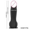 Manual Dildo  Hick and Upturned Large Head Liquid Silicone for Men