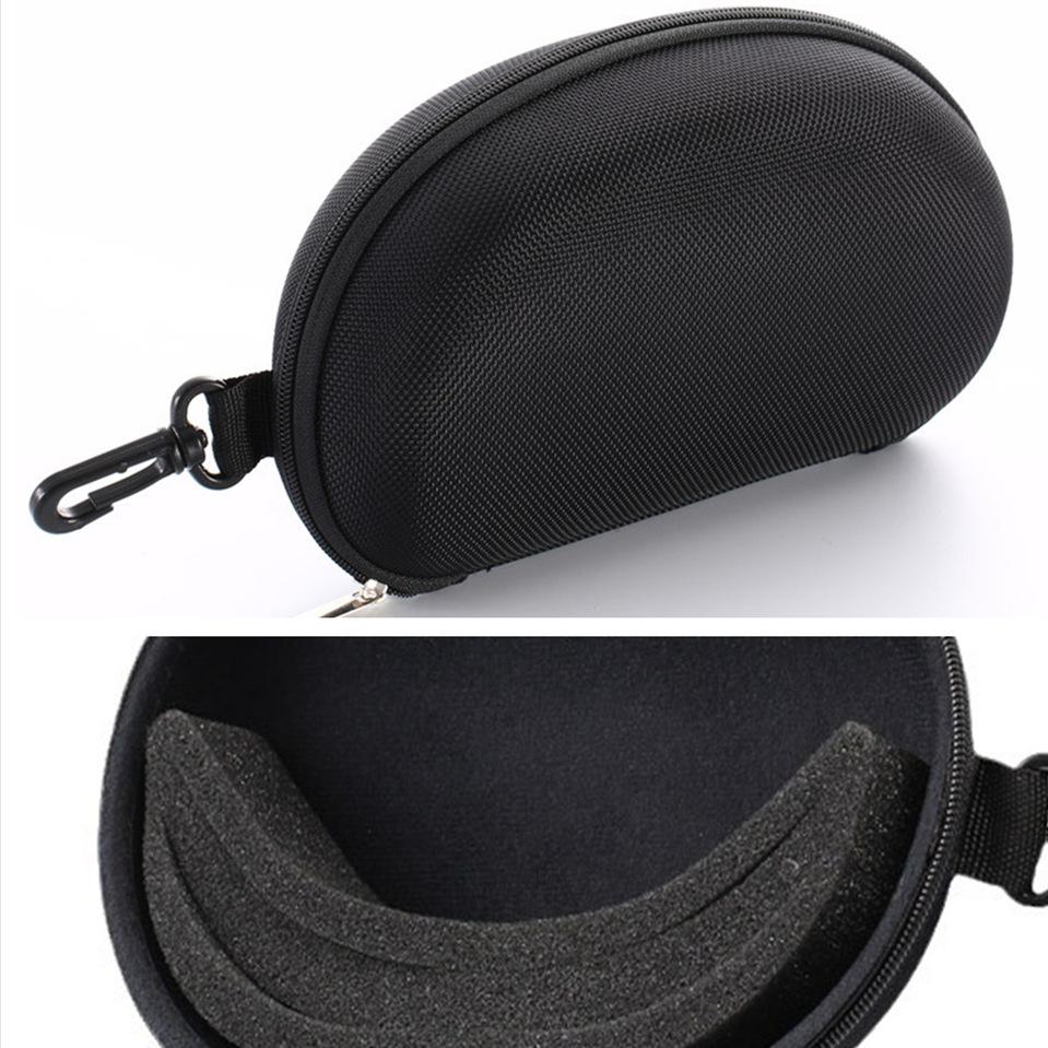 

Large Sunglasses Case Compression Resistance EVA Zipper box Multi-piece sports set/Medium-sized glasses case Oxford Cloth Style-There