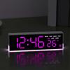 Night Light Digital Alarm Clock Electric Desk Clock with Indoor Temperature Loud Alarm Day of Week for Living Room