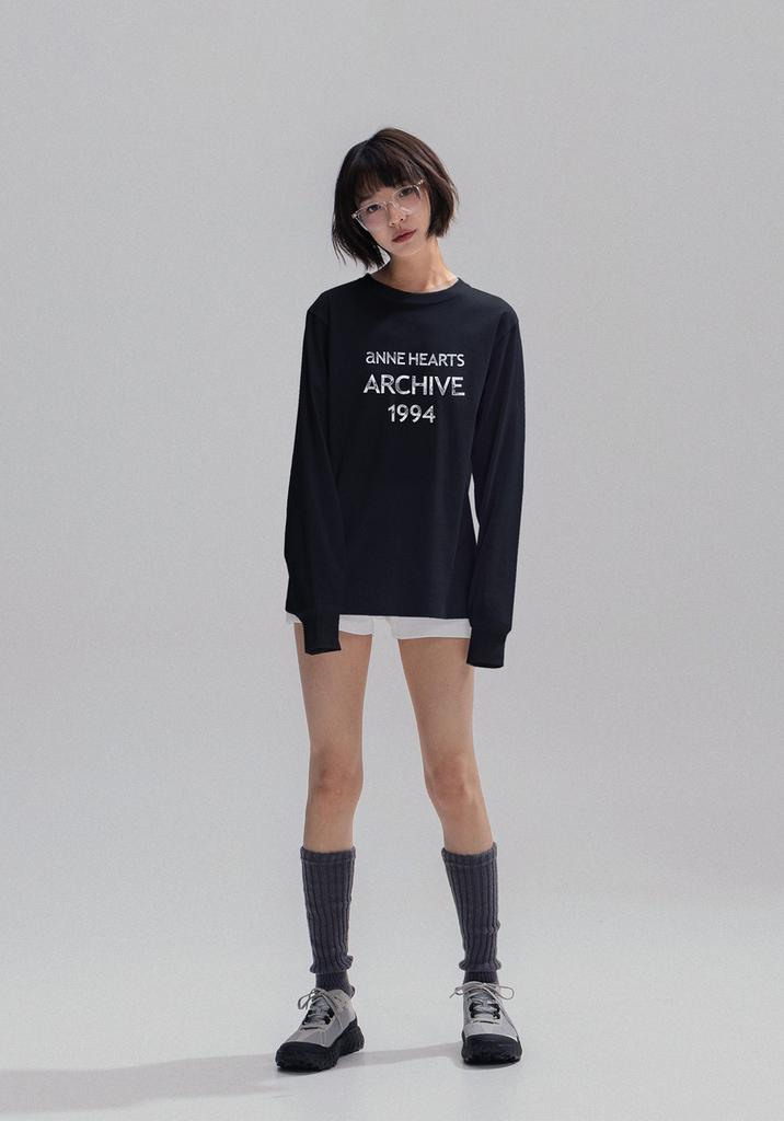 Aenhacheu Vintage Letter Archive Sleeve_Black