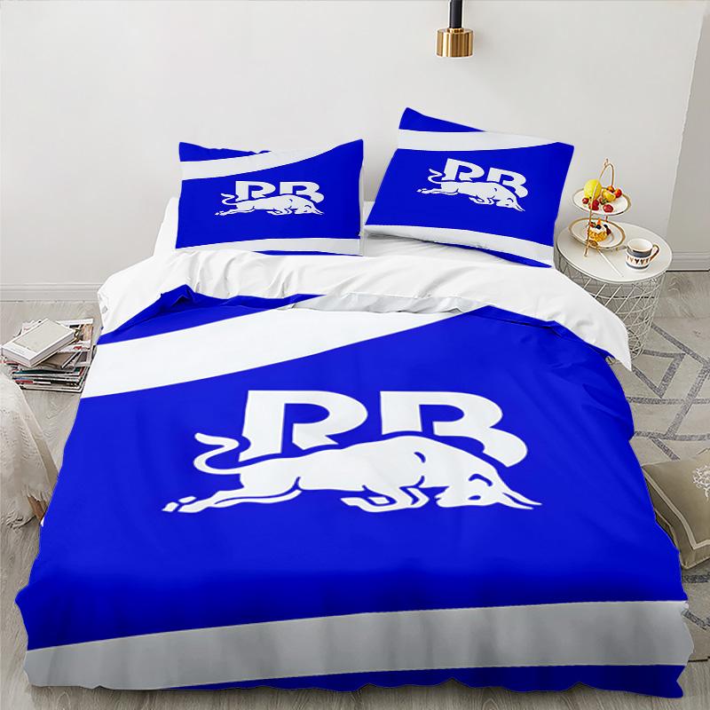 3PCS Bulls Bedding Set Printed Duvet Cover Closure Includes 1 Duvet Cover & 2 Pillowcases for All Seasons Bedroom Decor