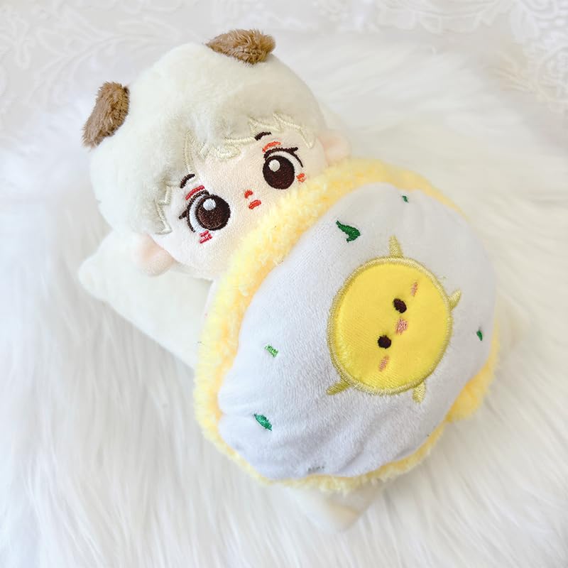 G.triGer Plush Toy - 10cm15cm - Includes Plush Clothes, EggFried Egg Design, Bed, Sleeping Bag, Sleeping Bag, Plush Toy Activities, Fan Activities,