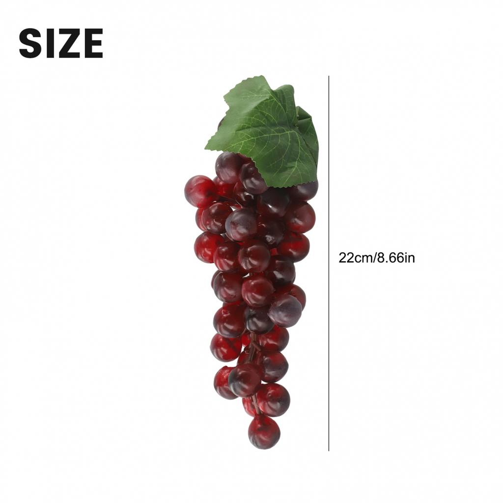 Fake Fruit Grape Home Artificial Decor Props Simulation 18/22cm