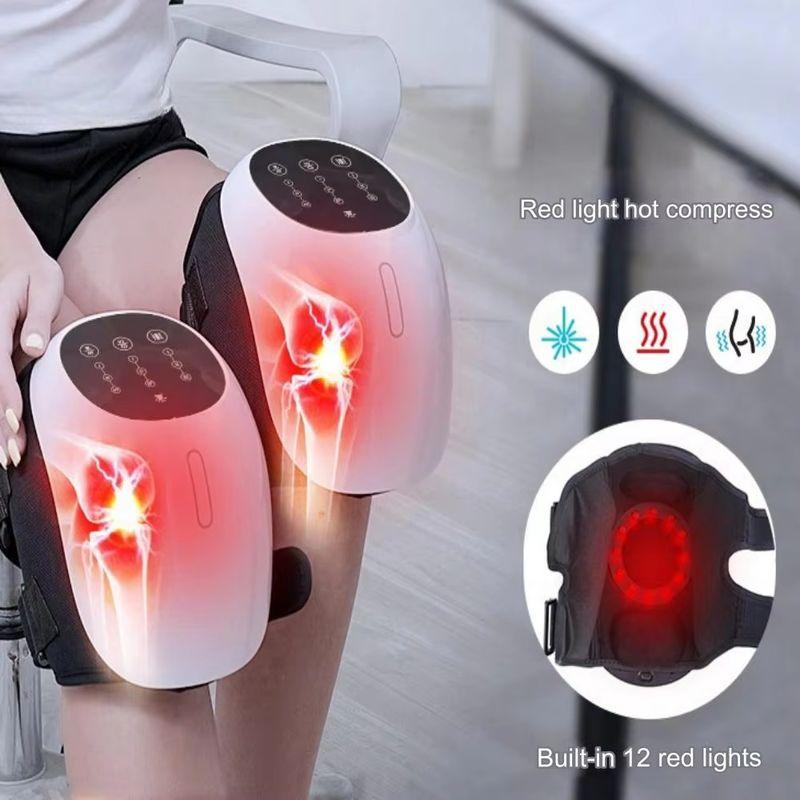 Červené světlo Horký obklad Vibrace Masážér kolen Úleva od únavy nohou Fyzioterapeutické zařízení Pro zdraví a krásu Horký prodej