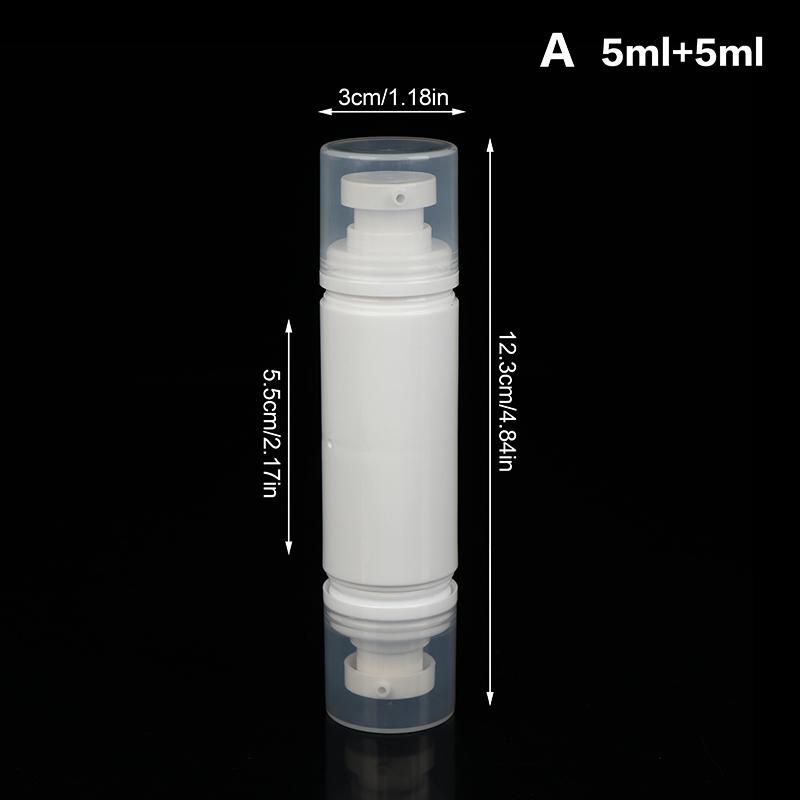 5Ml/10Ml Double Headed Vacuum Press Type Spray/Lotion Packaging Bottle Refillable Makeup Cosmetics For Cream Gel Container