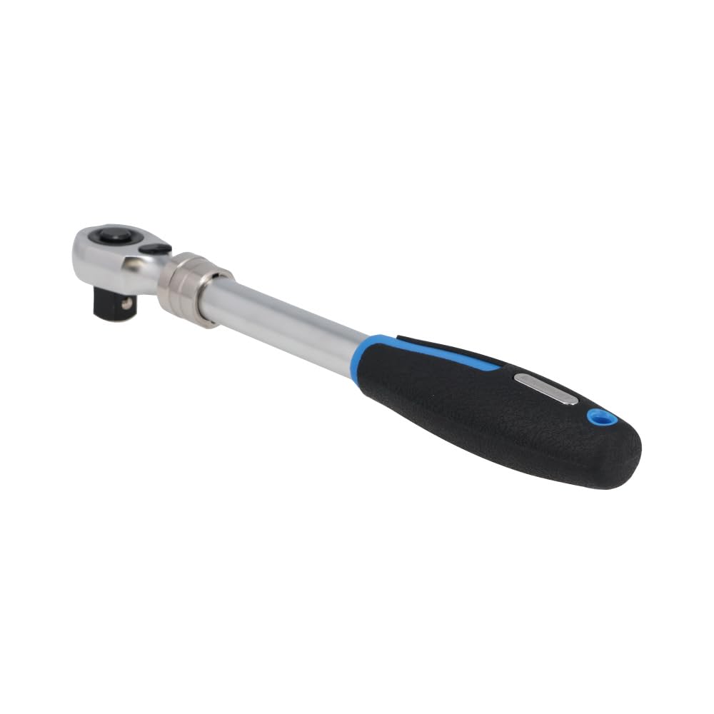 SIGNET Telescopic Ratchet 72 Overall 6 Adjustable 13582 1/2DR Handle, Gears, 260-400mm Length, Positions,