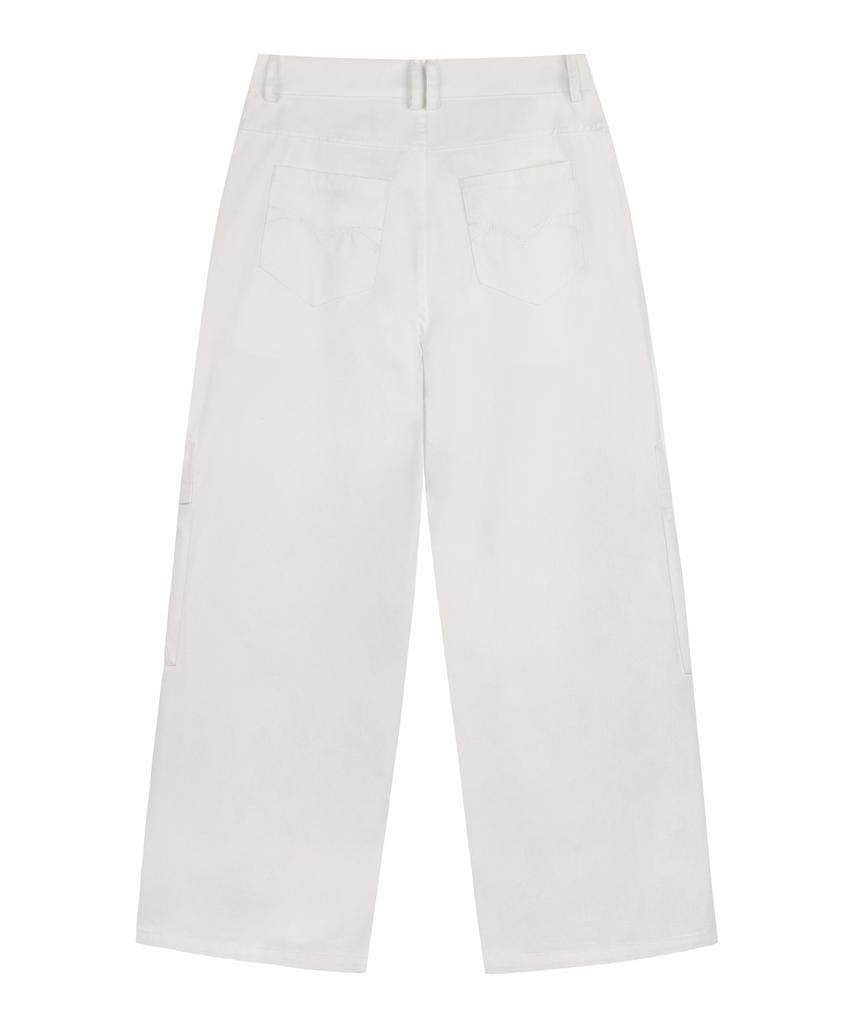 ROCKCAKE Pocket Studded Pants - White