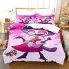 Luxury New 3D Print Anime Hazbin Stolas Hotel Bedding Set Duvet Cover Bed Set Quilt Cover Pillowcase Queen Boys Adult Bedding