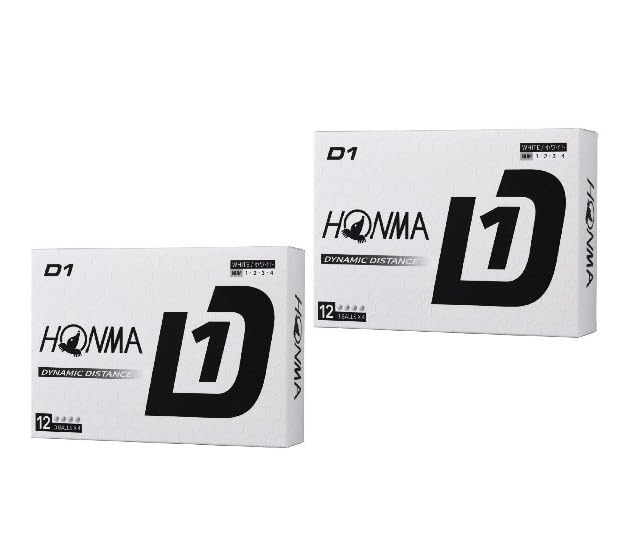 

2 dozen D1 HONMA white golf Honma Golf Honma Golf White balls, 2024, белый