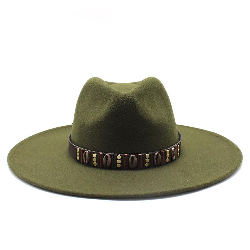 Men'S And Women'S Woolen Top Hats, Jazz Hats