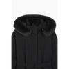 Benetton Fox Fur Hooded Down Jacket Bapde7561