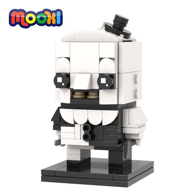 MOOXI Filmreihe 130 Stück MOC Baustein Terrorist BrickHeadsed Baustein Kinder Lernspielzeug für Kinder Geburtstagsgeschenk MOC7338