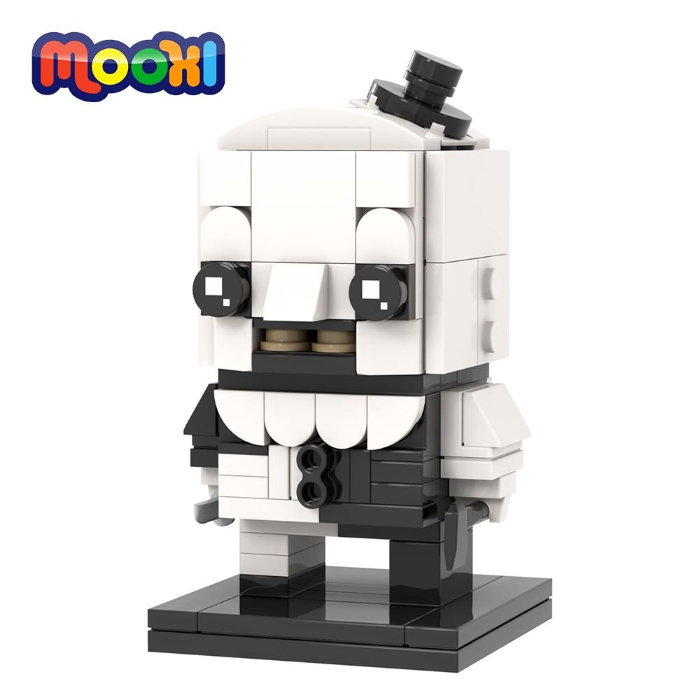 

MOOXI Movie Series 130Pcs MOC Brick Terrorist BrickHeadsed Building Block Kids Education Toys For Children Birthday Gift MOC7338